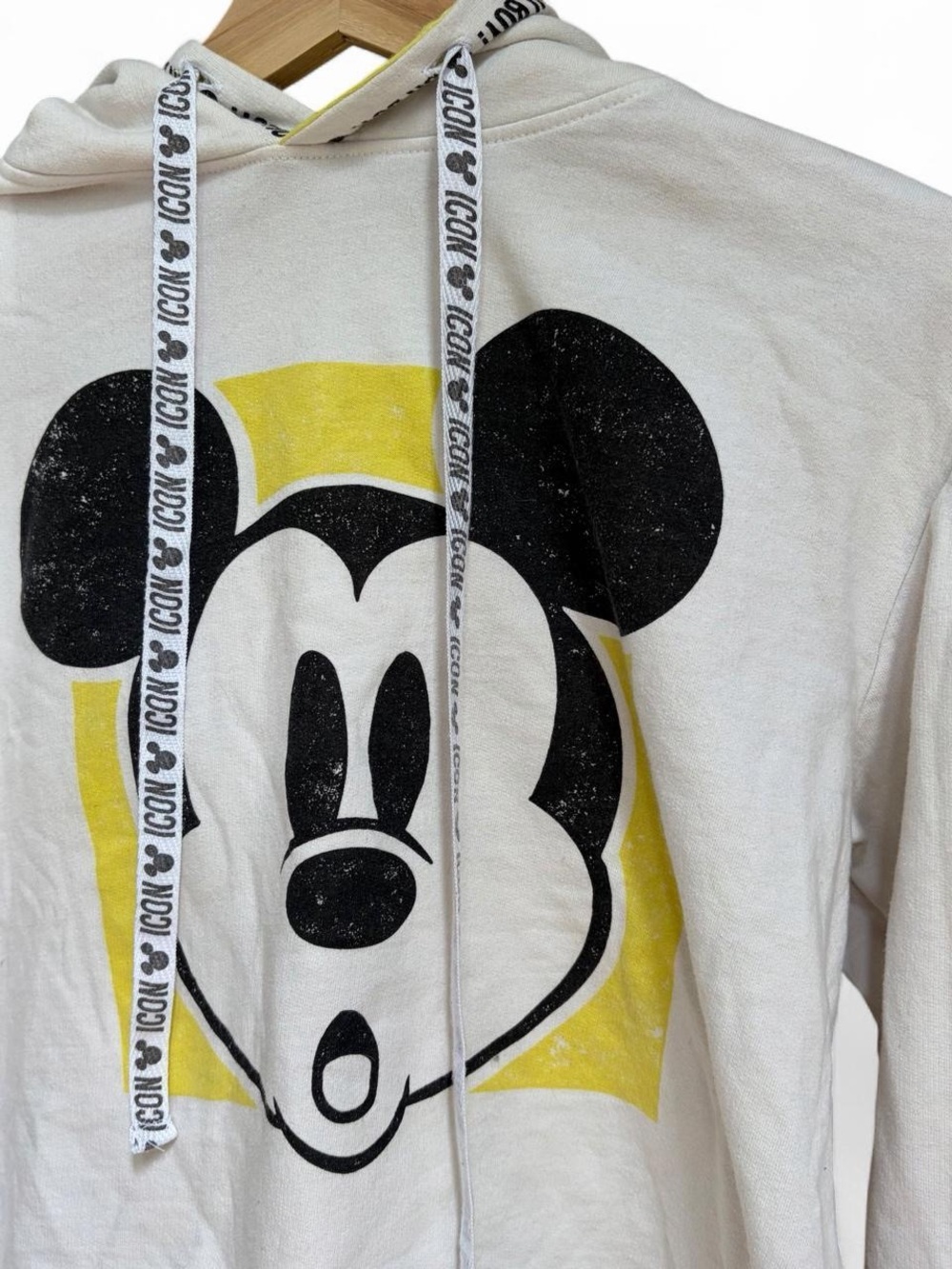 Disney Mickey Mouse Icon Oh Boy Cropped Hoodie Xs View 2